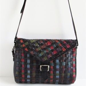 PIERO GUIDI Multi-Color Leather Cross Body Bag